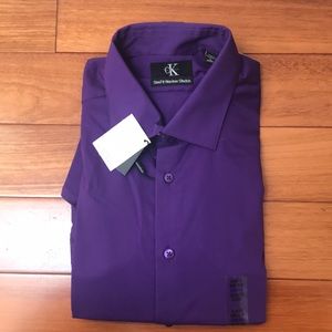 Calvin Klein men’s purple dress shirt.
